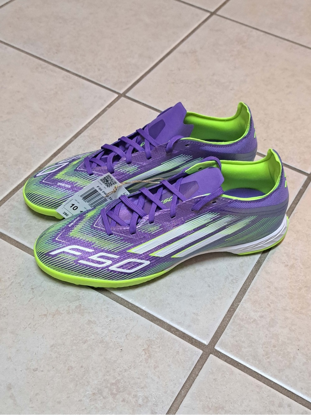 Adidas F50 Pro Turf Soccer Cleats - Men's size 10